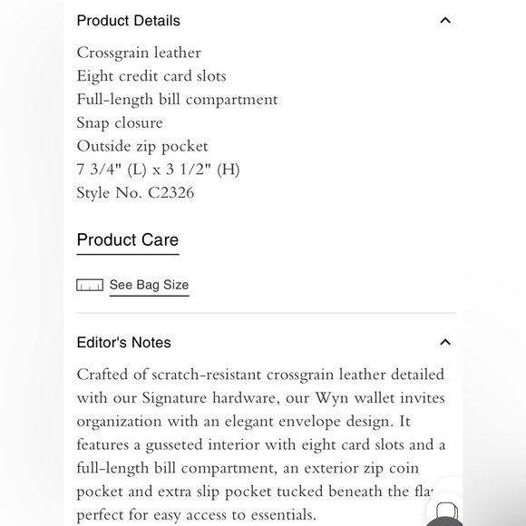 COACH WYN SOFT WALLET - NWT - Picture 10 of 10